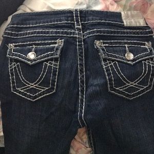 L.A Idol dark wash skinny jeans